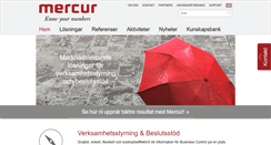 Desktop Screenshot of mercur.se