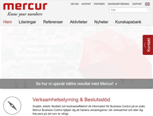 Tablet Screenshot of mercur.se